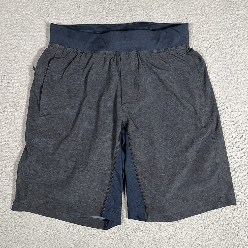 Lululemon Shorts Mens Medium Blue T.H.E. Lined 9" Running Gym Stretch Crossfit